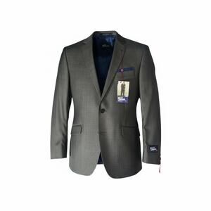 Billy London 42R Slim Fit Blazer Gray Suit Jacket New With Tags